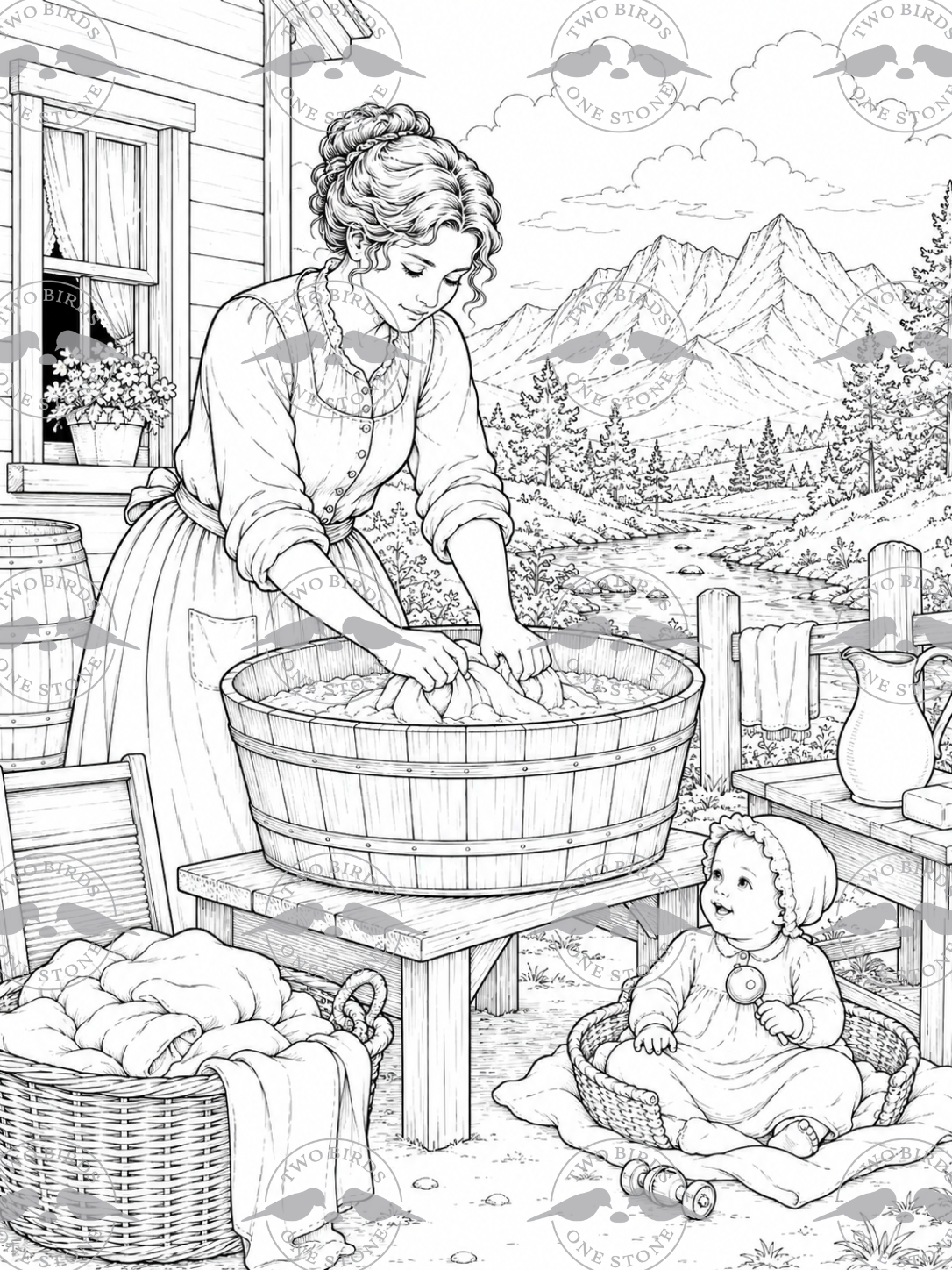 Old West Coloring Book