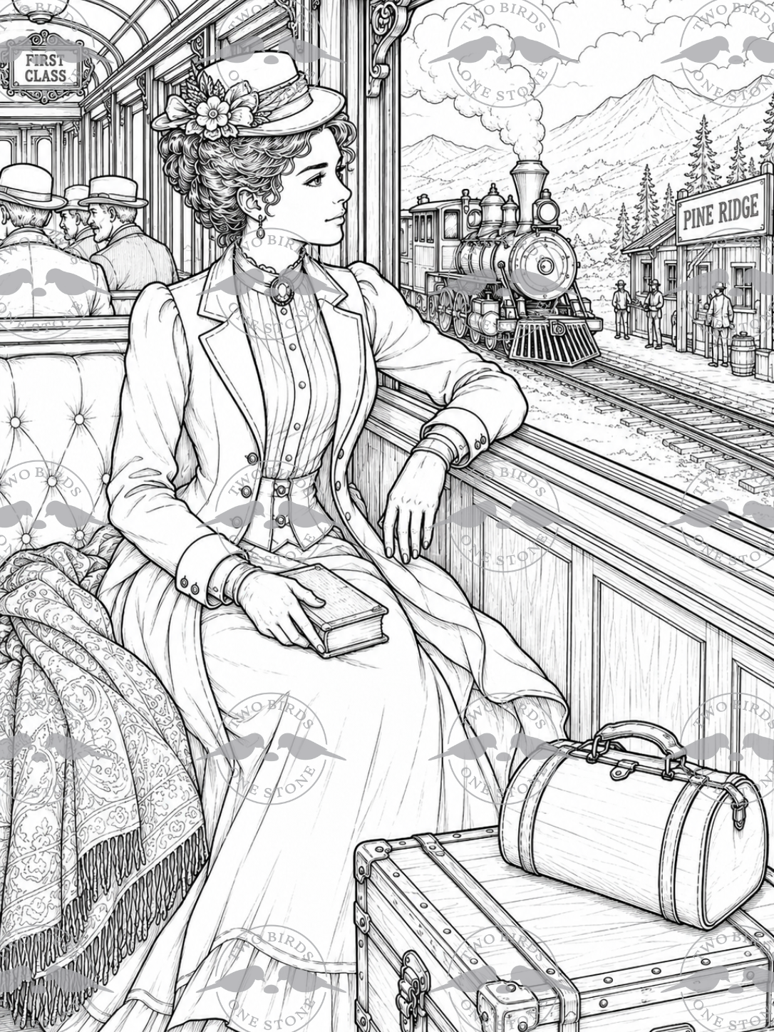 Old West Coloring Book