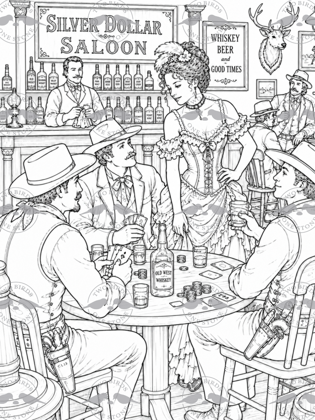 Old West Coloring Book