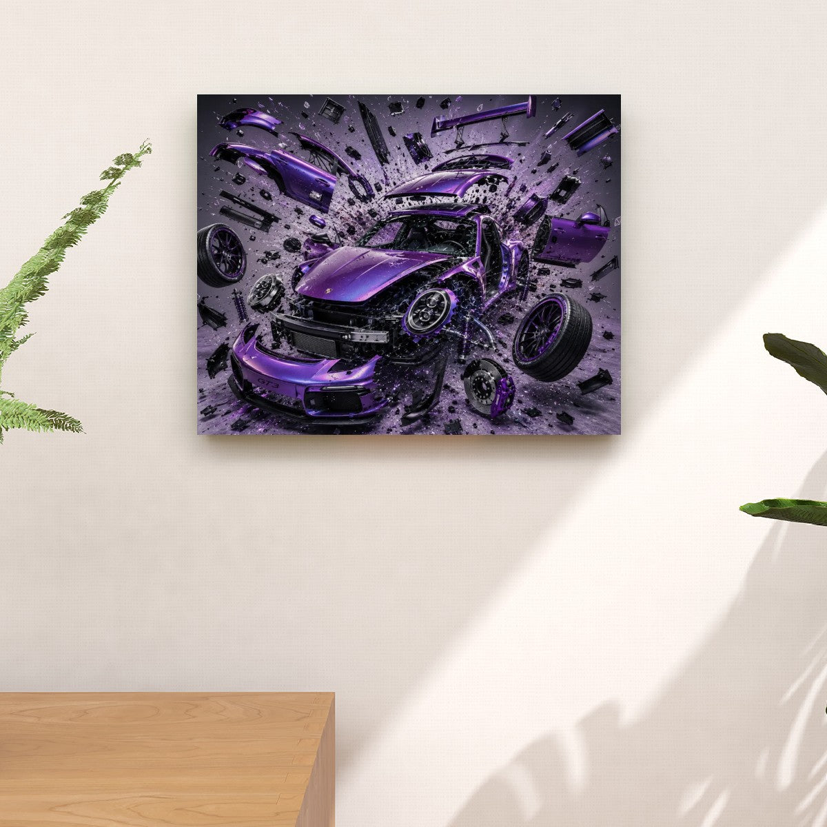 Canvas Prints Wall Art Porsche Purple Pearlescent