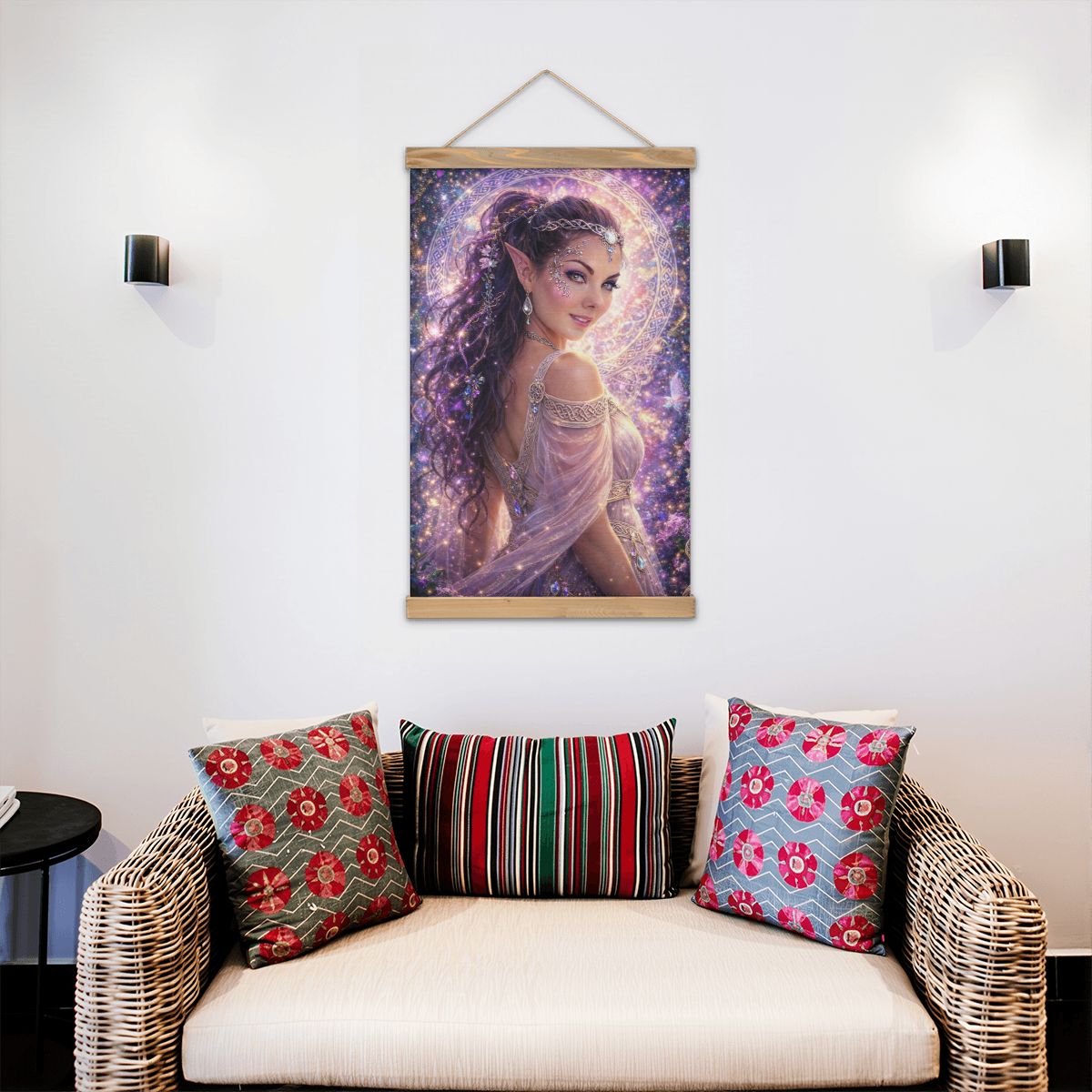 Linen Canvas Wall Art Ethereal Fairy