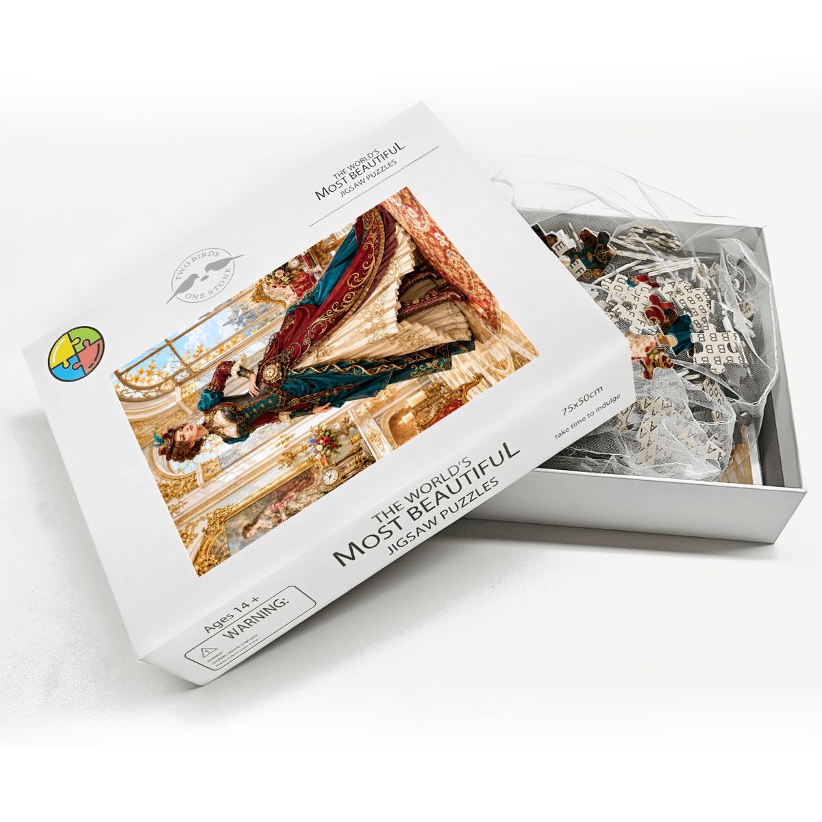 Wooden Jigsaw Puzzles 1000 pcs Steampunk Victorian Woman Teal and Red