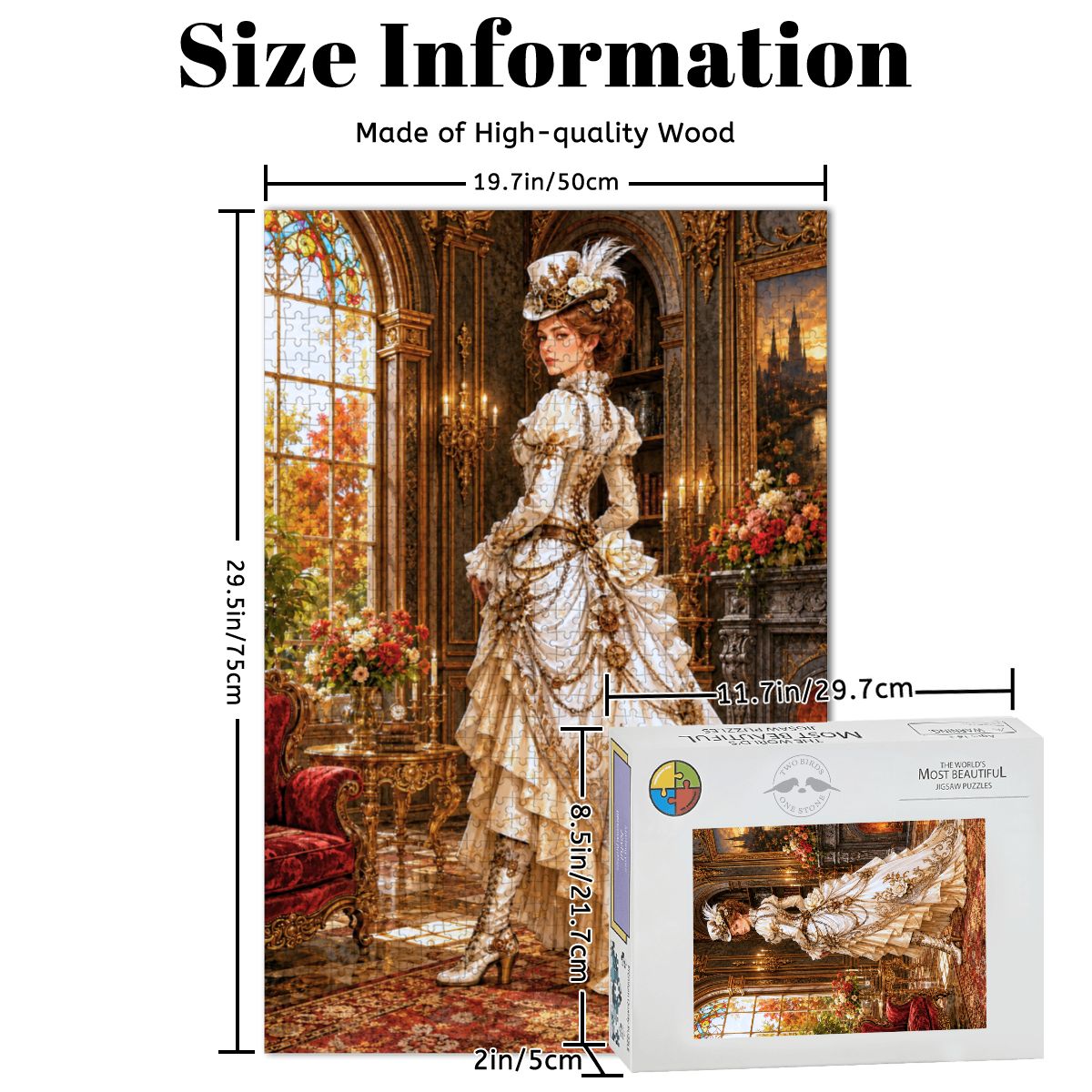 Wooden Jigsaw Puzzles 1000 pcs Steampunk Victorian Woman White