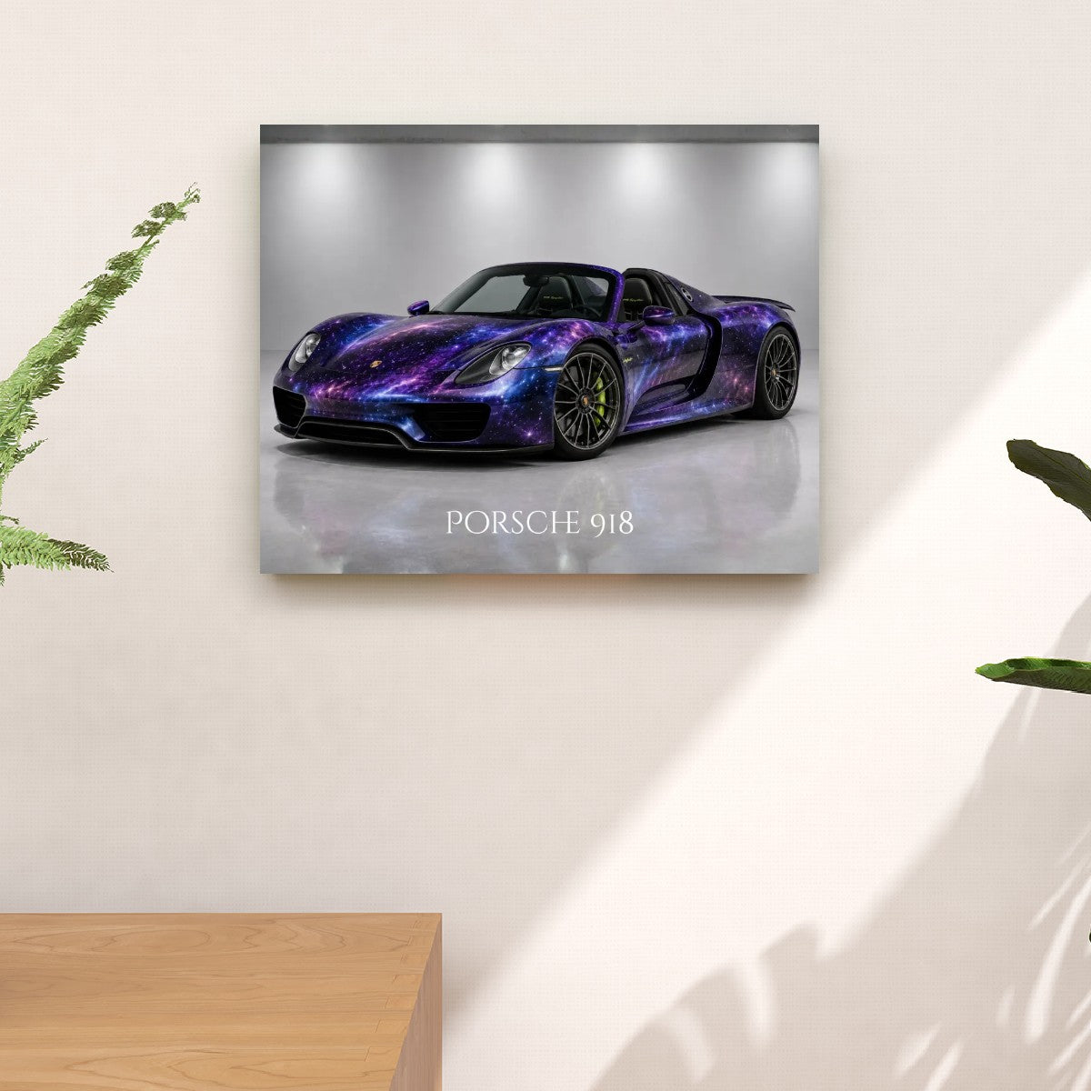 Canvas Prints Wall Art Porsche 918 Purple Pearlescent