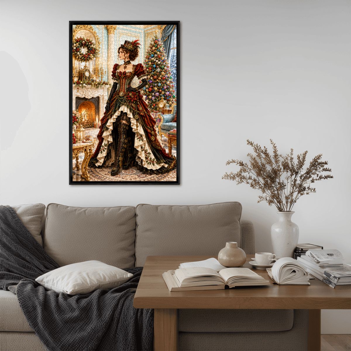 Wooden Jigsaw Puzzles 1000 pcs Christmas Steampunk Victorian Woman