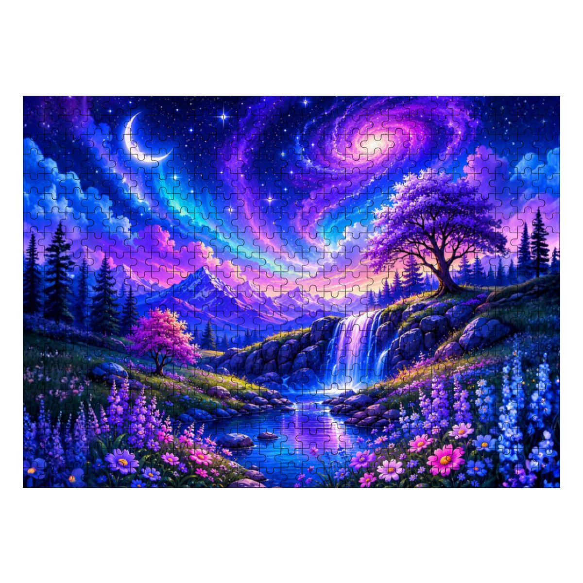 500pcs Wooden Jigsaw Puzzles (Made in USA) Ethereal Night