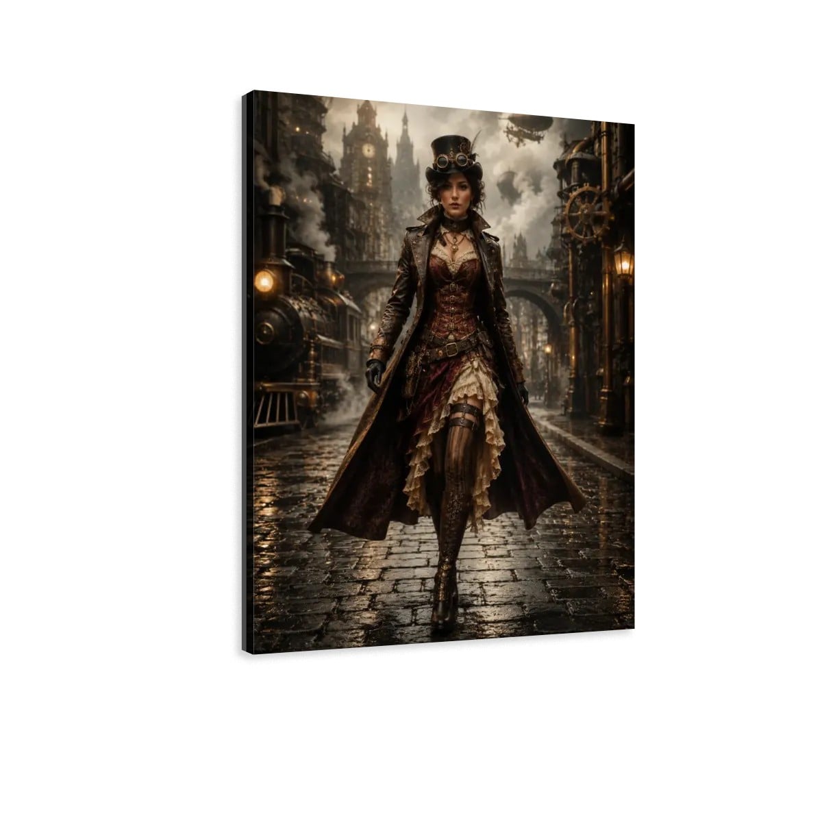 Canvas Prints Wall Art Steampunk Woman