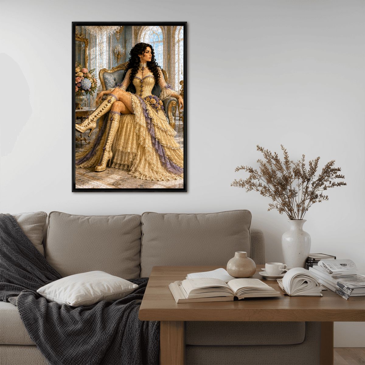 Wooden Jigsaw Puzzles 1000 pcs Steampunk Victorian Woman Yellow