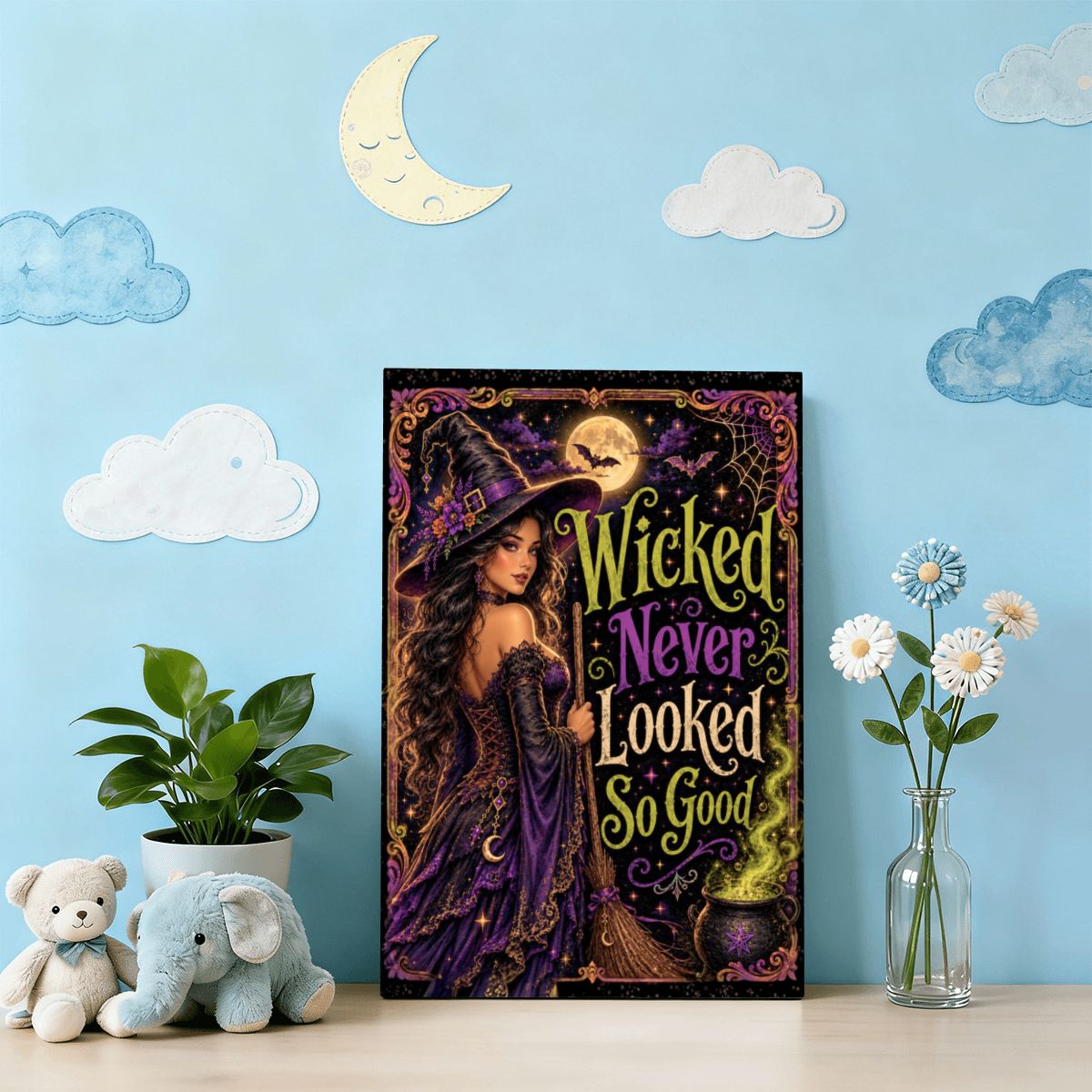 Framed Canvas Painting Wicked (Made in USA)