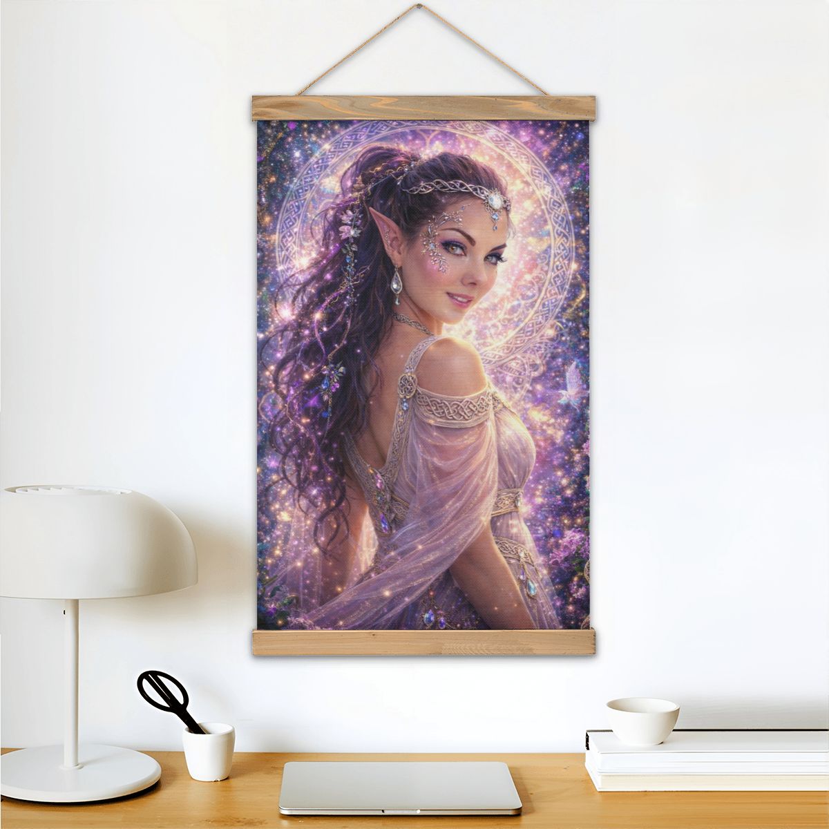Linen Canvas Wall Art Ethereal Fairy