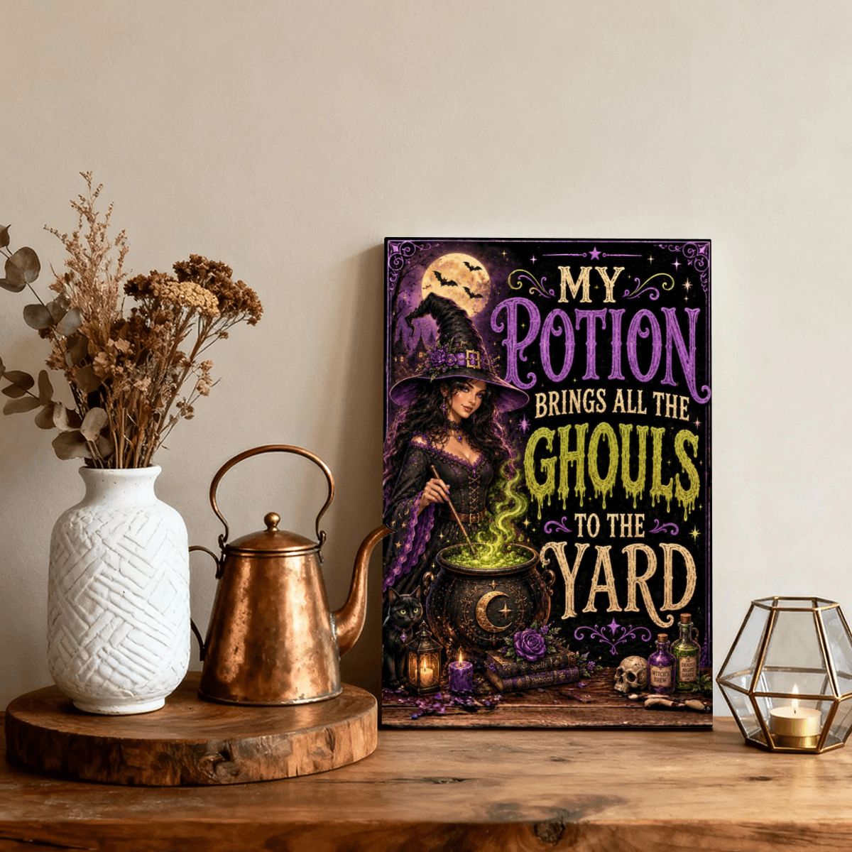 Framed Canvas Painting My Potion (Made in USA)