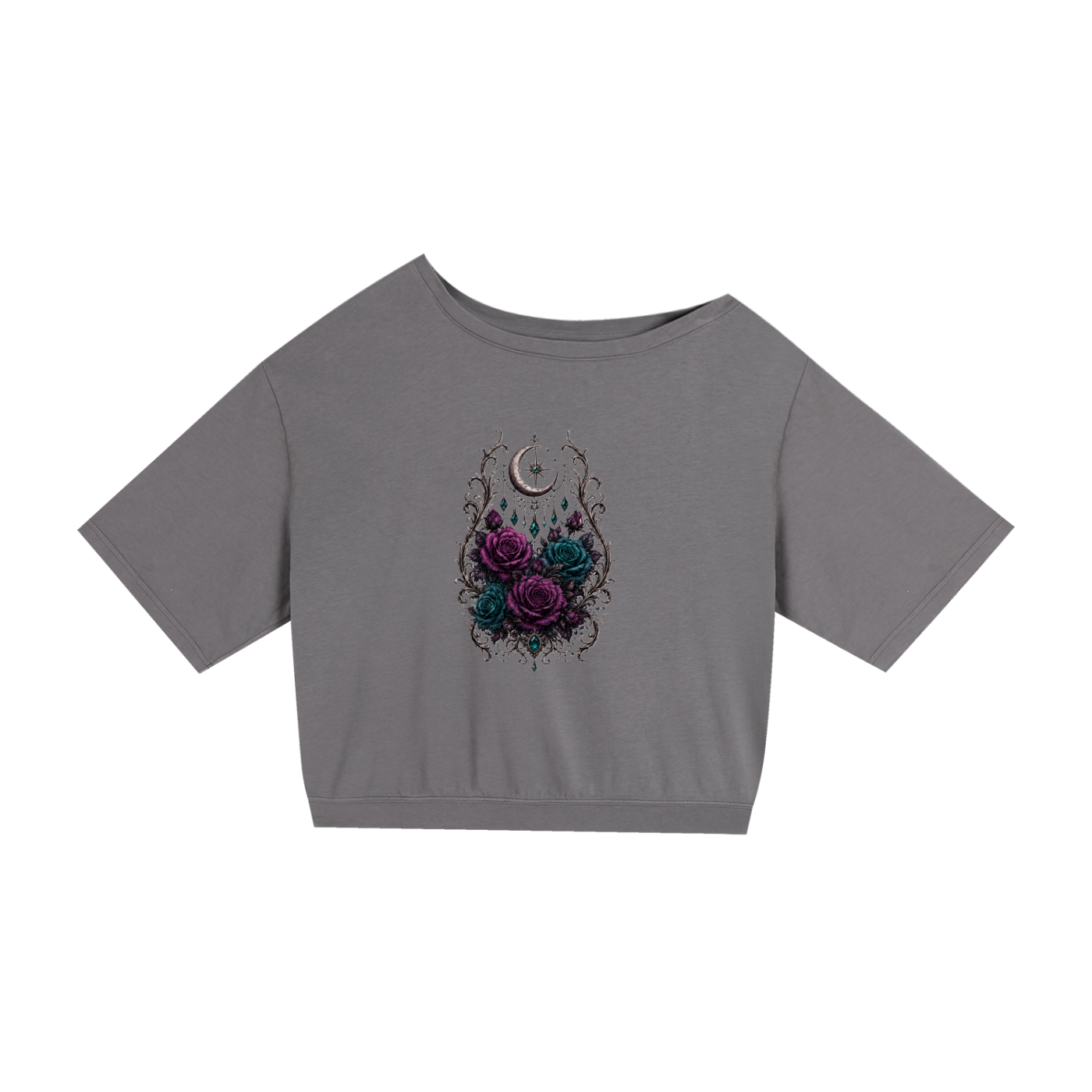 Asymmetric Shoulder Oversized Cotton T-Shirt