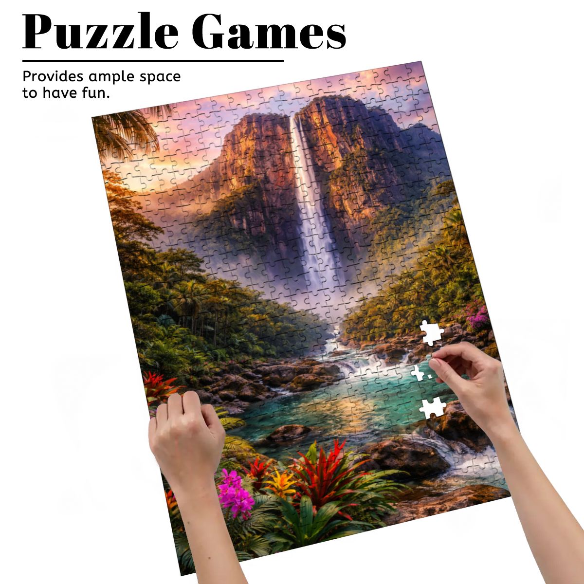 Wooden Jigsaw Puzzles 500 pcs Puzzle Angel Falls Waterfall Venezuela