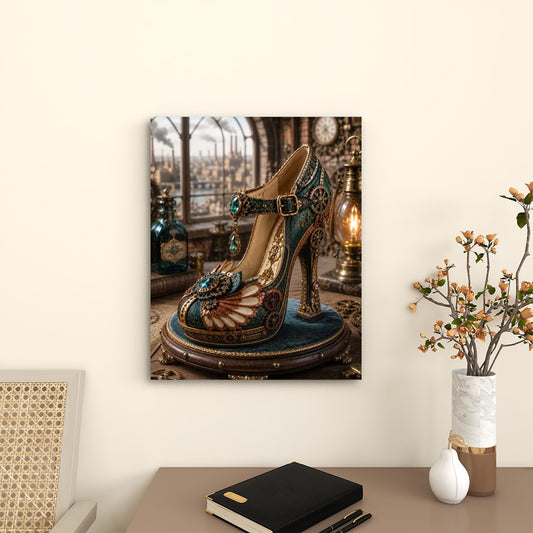 Canvas Prints Wall Art Steampunk Heel Feathers