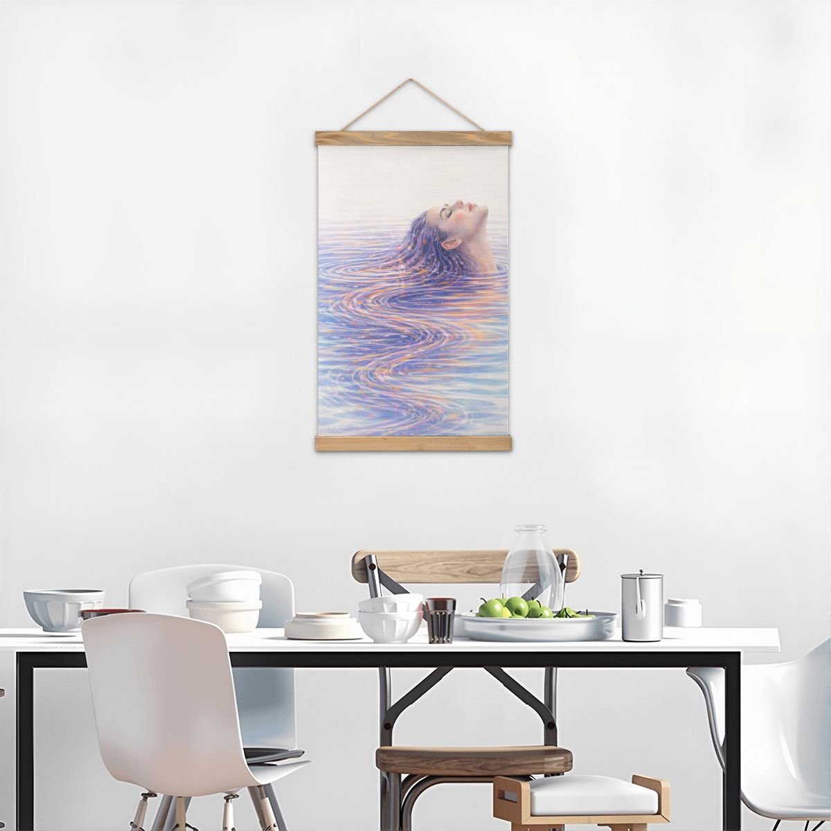 Linen Canvas Wall Art Ripples