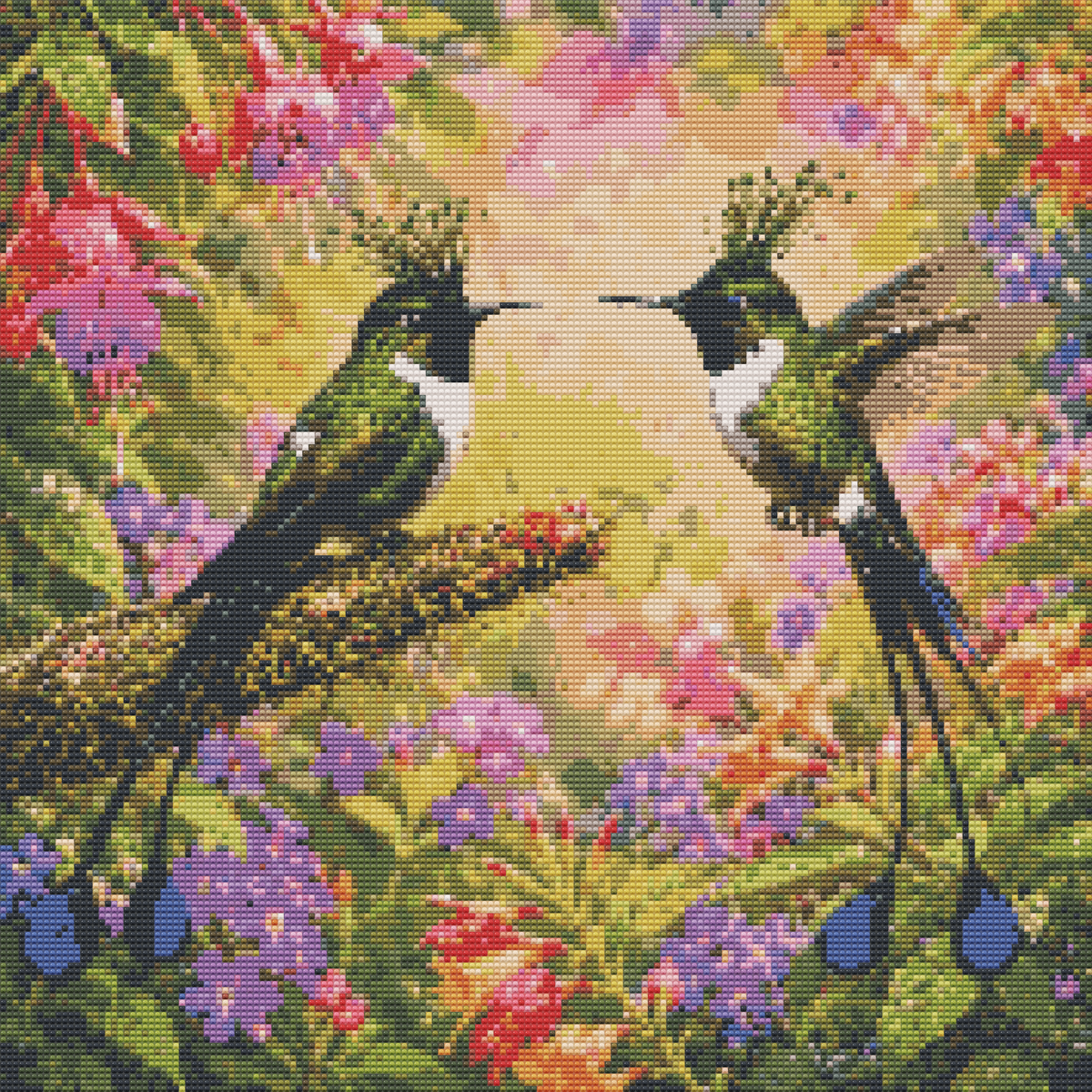 Diamond Painting Kit 20"x20" Wire-crested Thorntail (Round Drills)