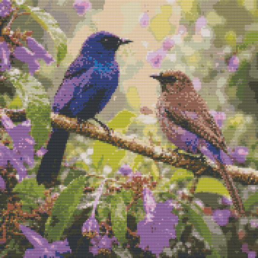 Diamond Painting Kit 20"x20" Purple Grenadier (Round)