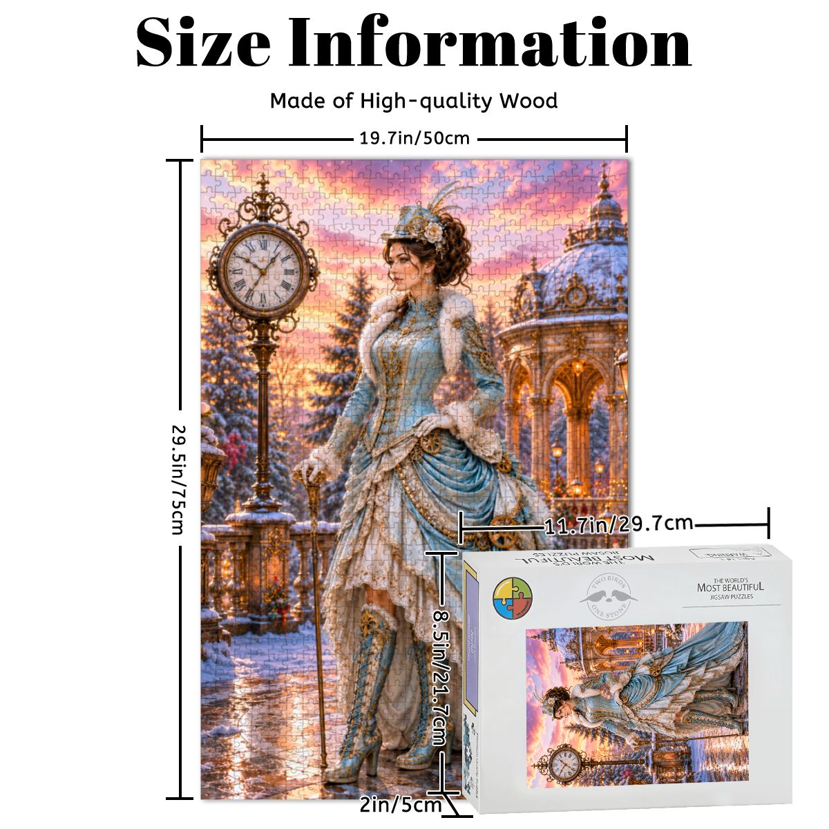 Wooden Jigsaw Puzzles 1000 pcs Winter Steampunk Victorian Woman