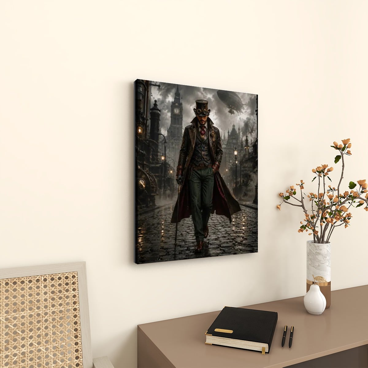 Canvas Prints Wall Art Steampunk Man
