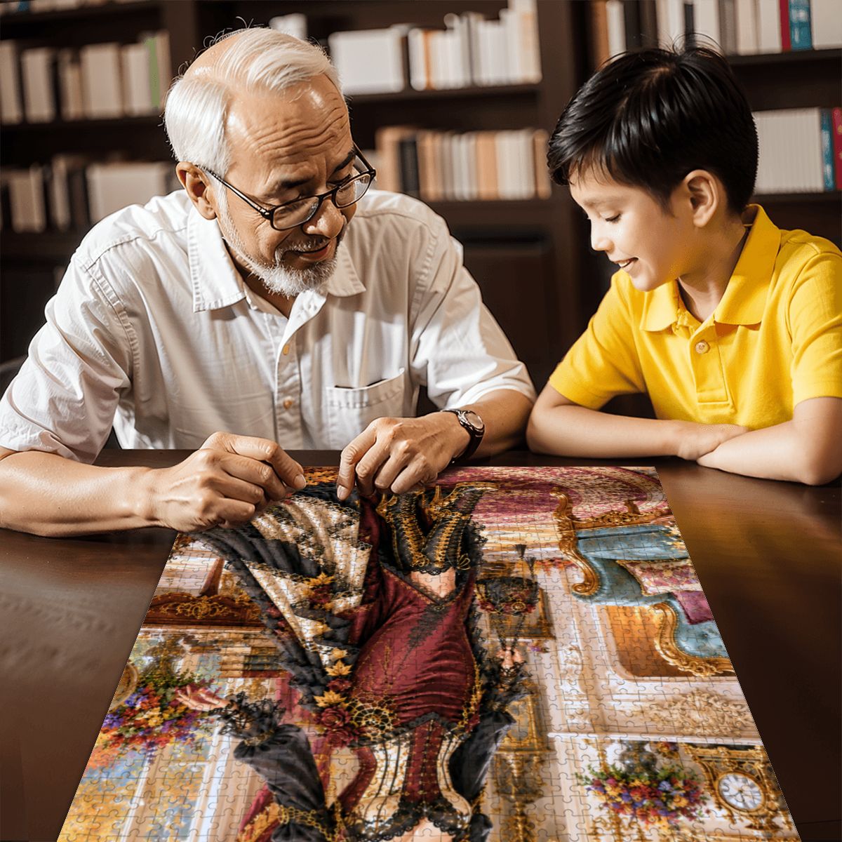 Wooden Jigsaw Puzzles 1000 pcs Fall Steampunk Victorian Woman