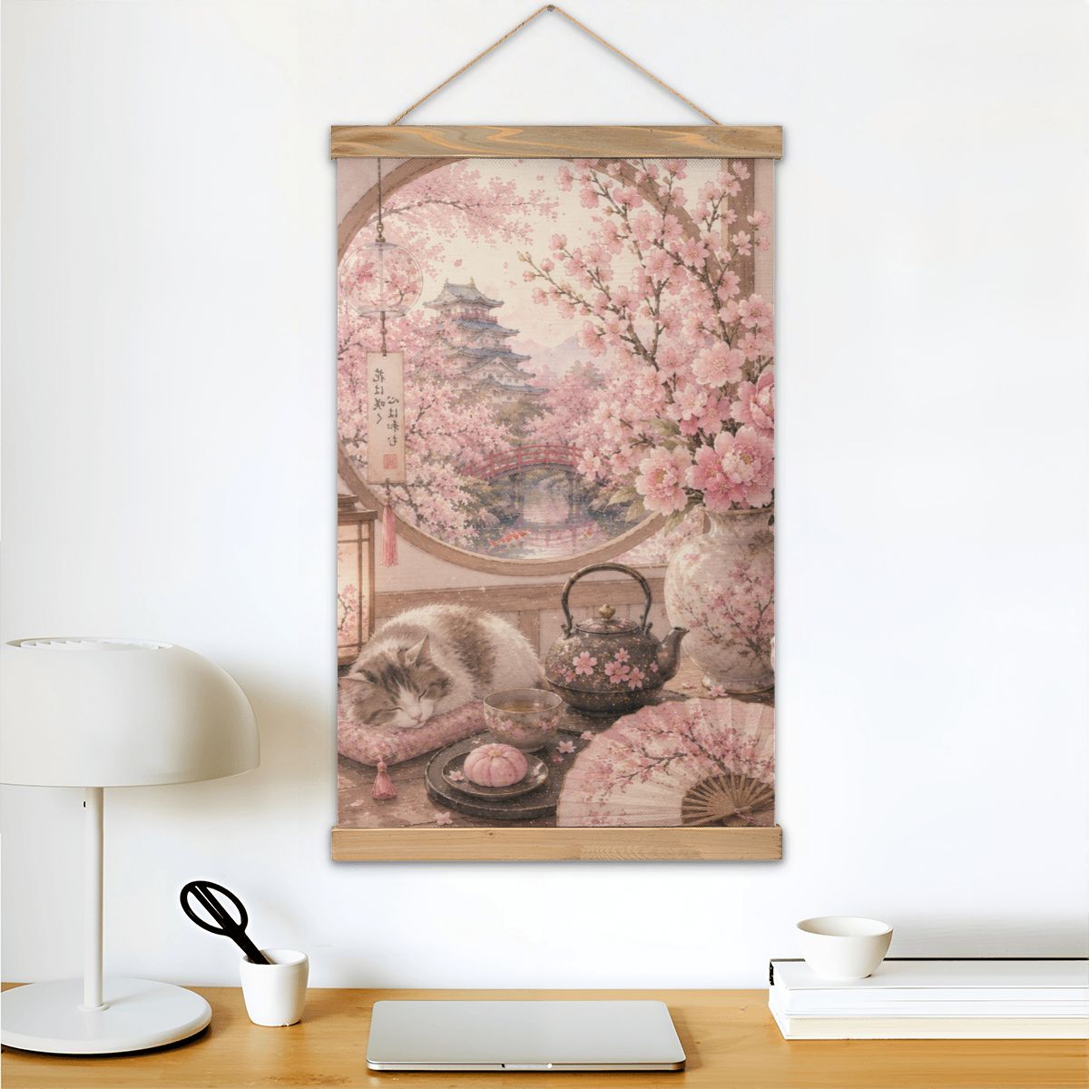 Linen Canvas Wall Art Japanese Scenery