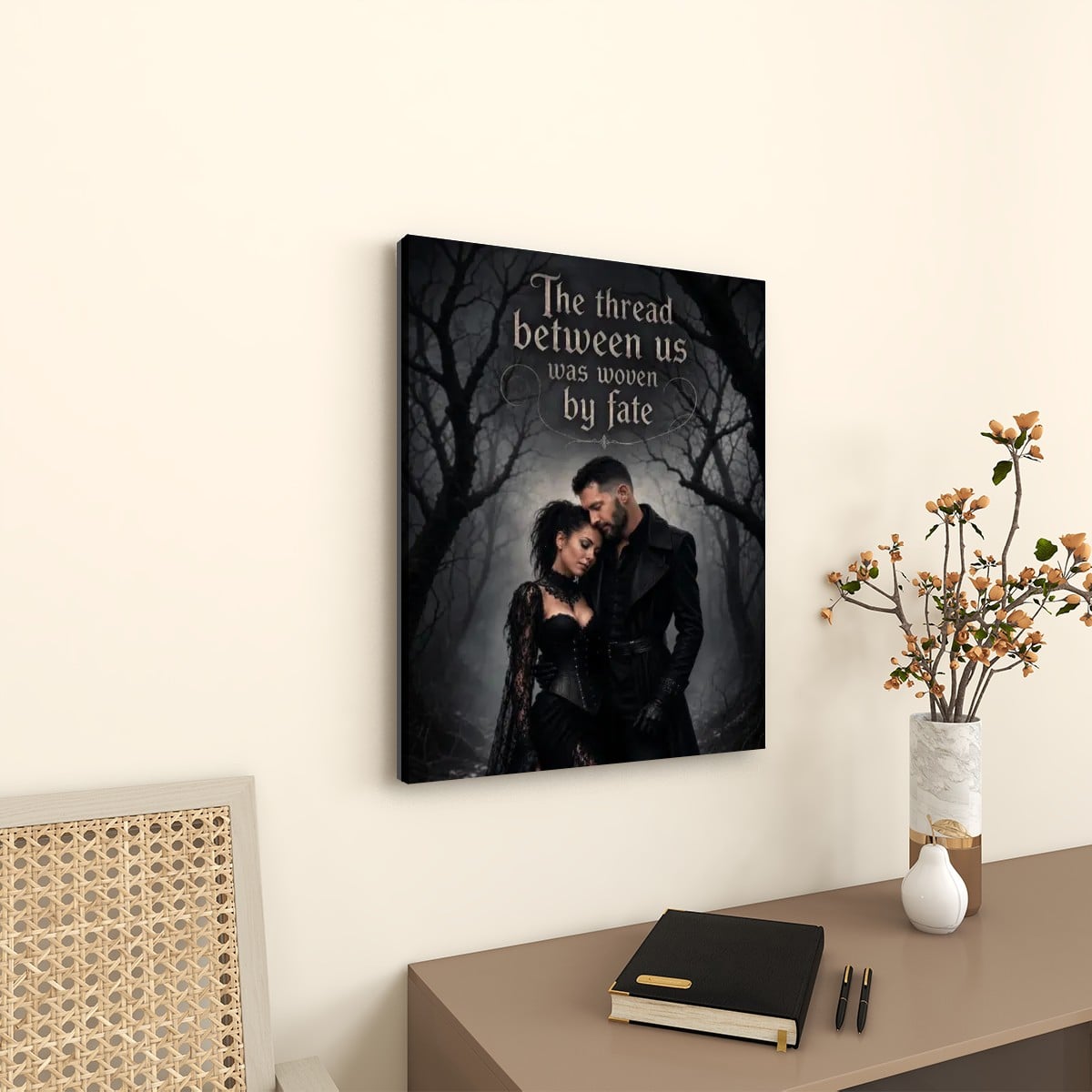 Canvas Prints Wall Art Gothic Victorian Love Halloween