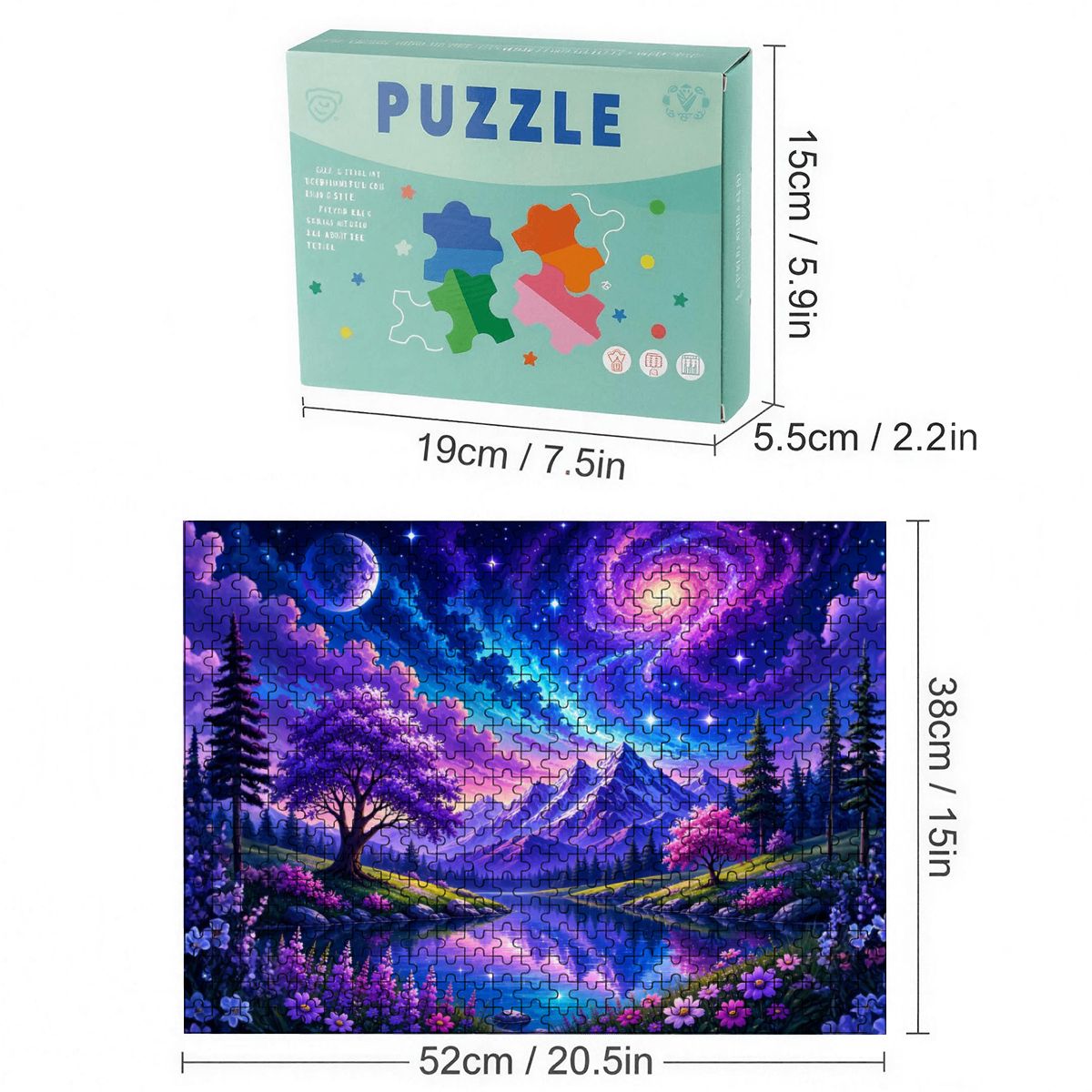 500pcs Wooden Jigsaw Puzzles (Made in USA) Halloween Ethereal Night
