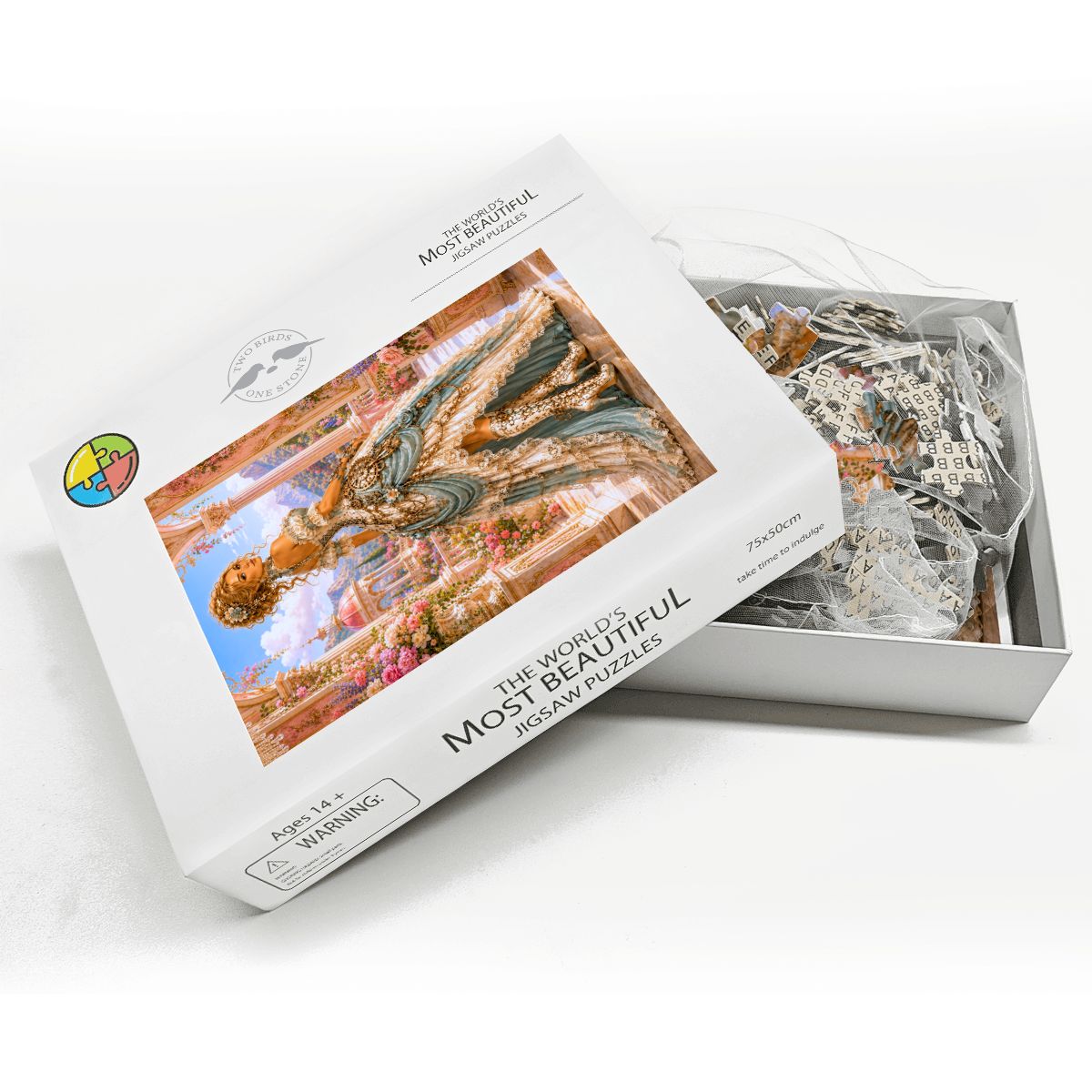 Wooden Jigsaw Puzzles 1000 pcs Steampunk Victorian Woman Light Teal
