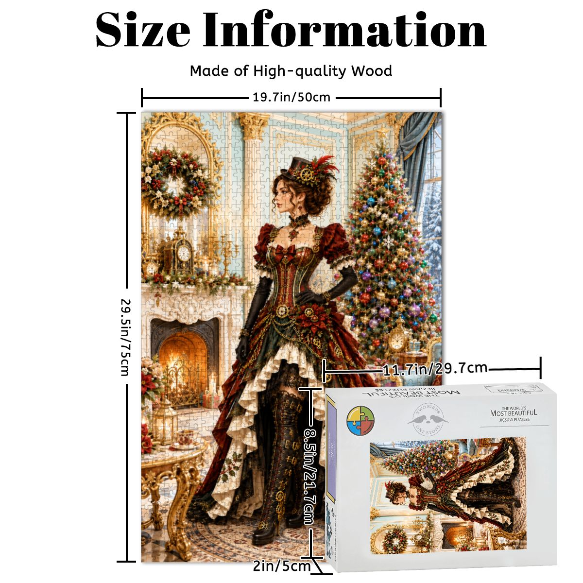 Wooden Jigsaw Puzzles 1000 pcs Christmas Steampunk Victorian Woman