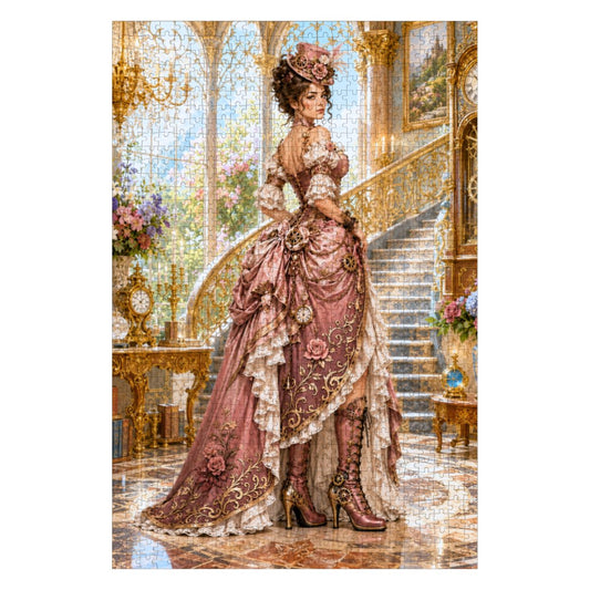 Wooden Jigsaw Puzzles 1000 pcs Steampunk Victorian Woman Light Pink
