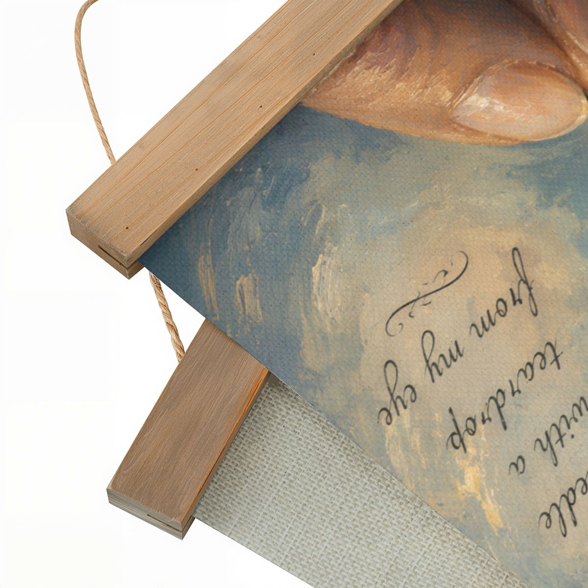 Linen Canvas Wall Art Teardrop