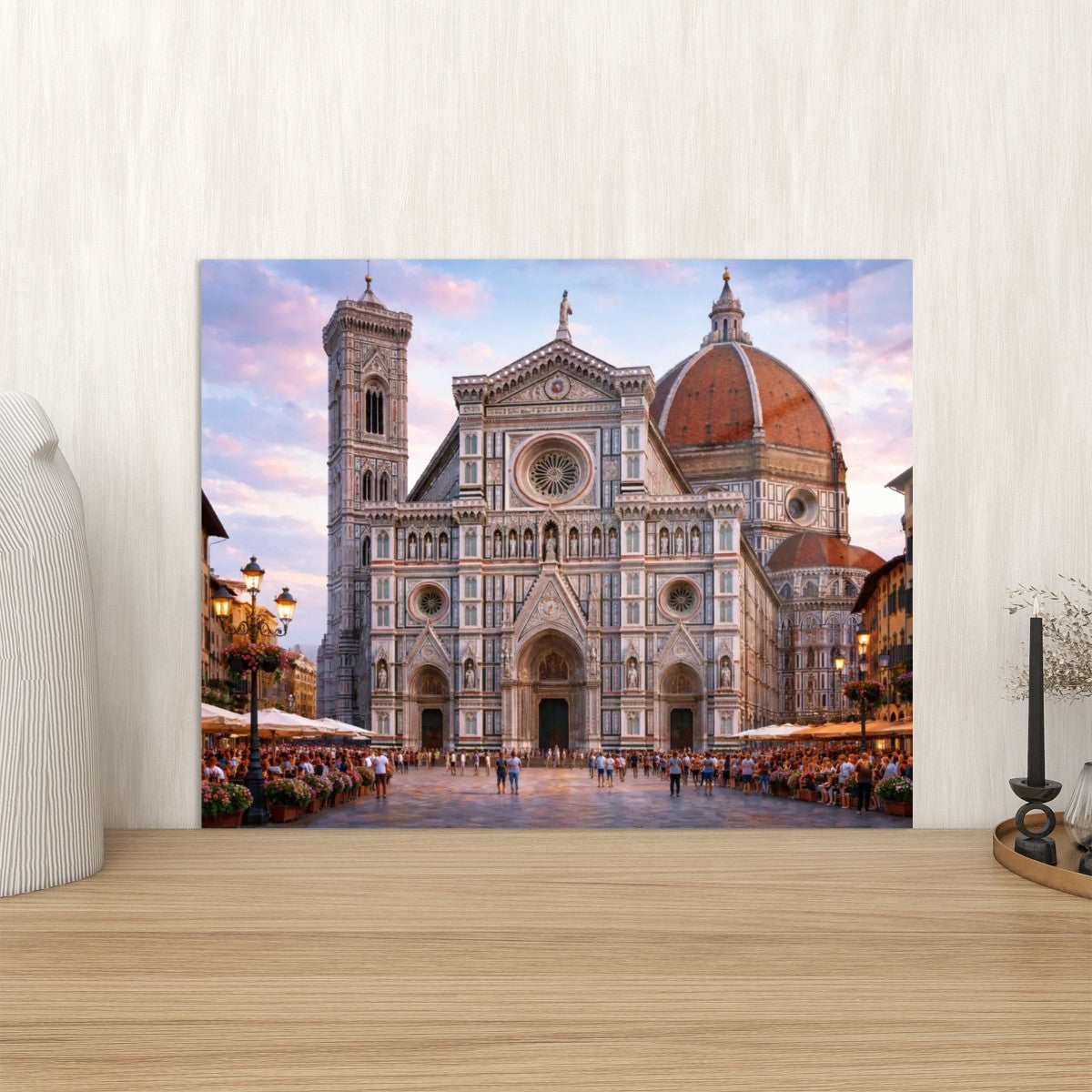Rectangular Acrylic Wall Art Prints with Hook Basilica di Santa Maria del Fiore Italy