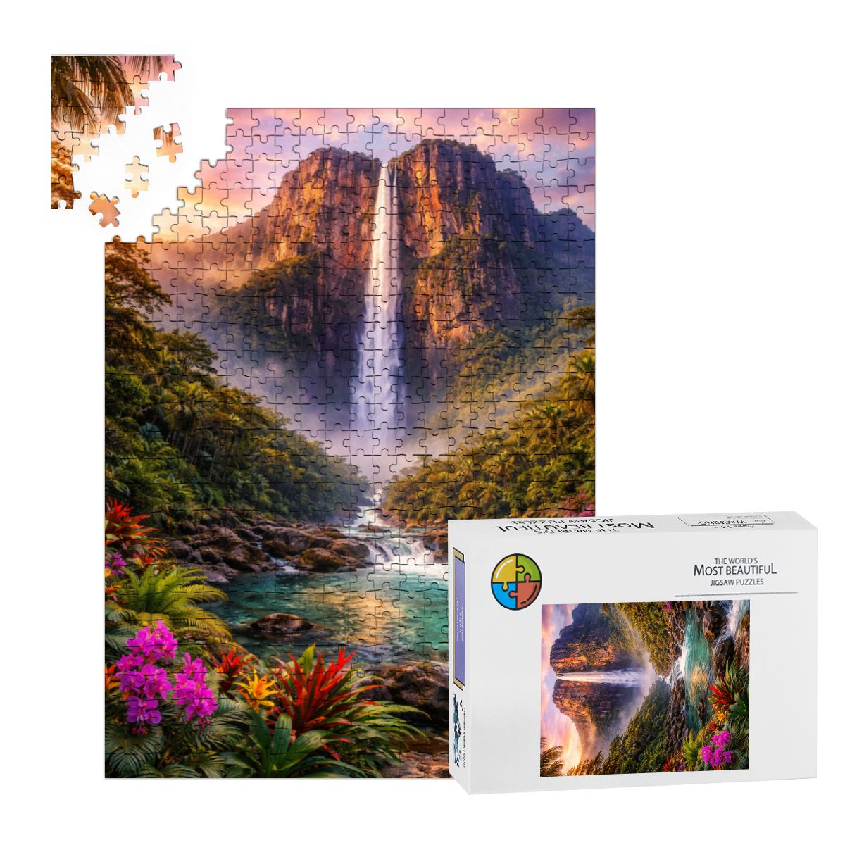 Wooden Jigsaw Puzzles 500 pcs Puzzle Angel Falls Waterfall Venezuela
