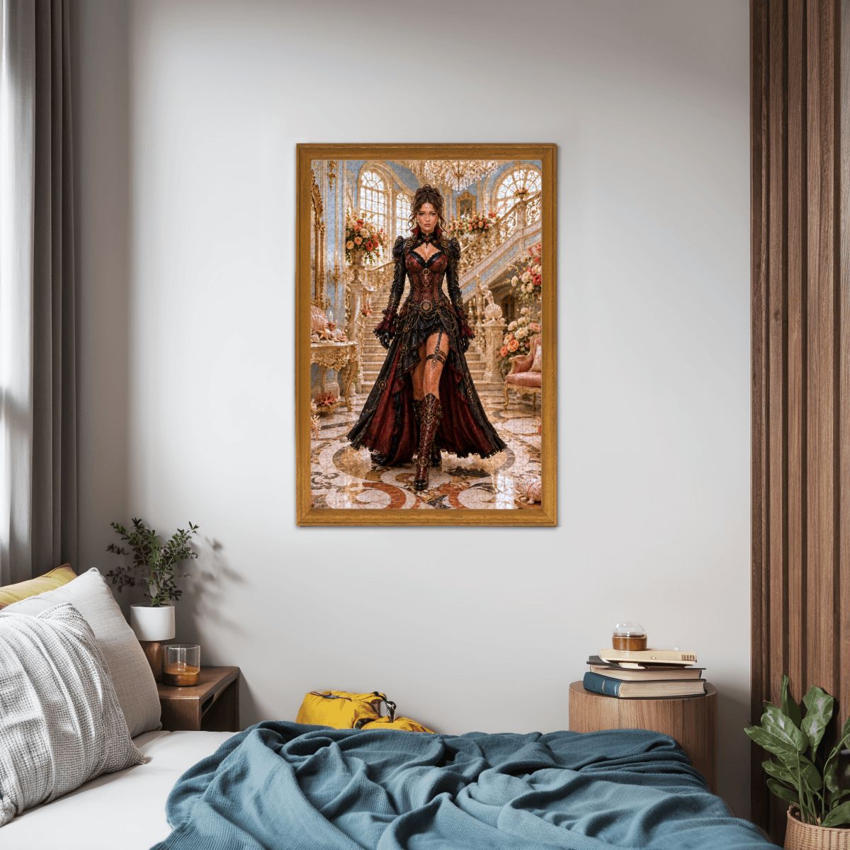 Wooden Jigsaw Puzzles 1000 pcs Steampunk Victorian Woman Dark Red
