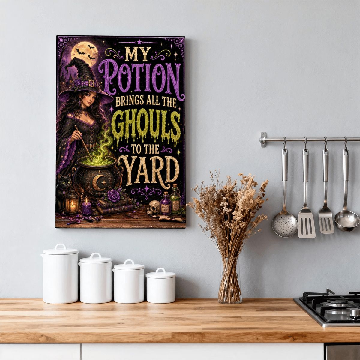 Framed Canvas Painting My Potion (Made in USA)
