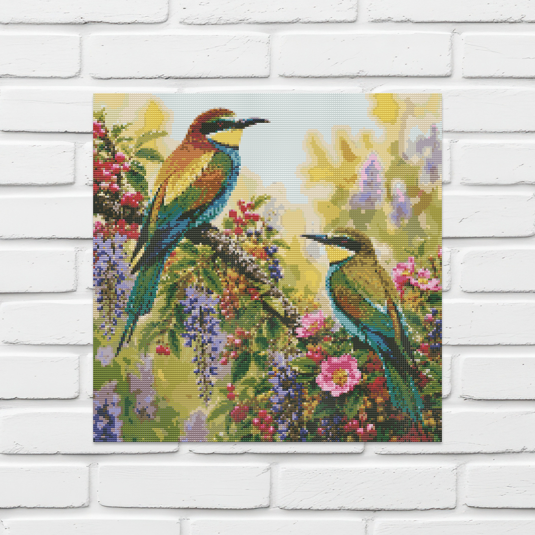 Diamond Painting Kit 20"x20" European Beeater Bird (Round)