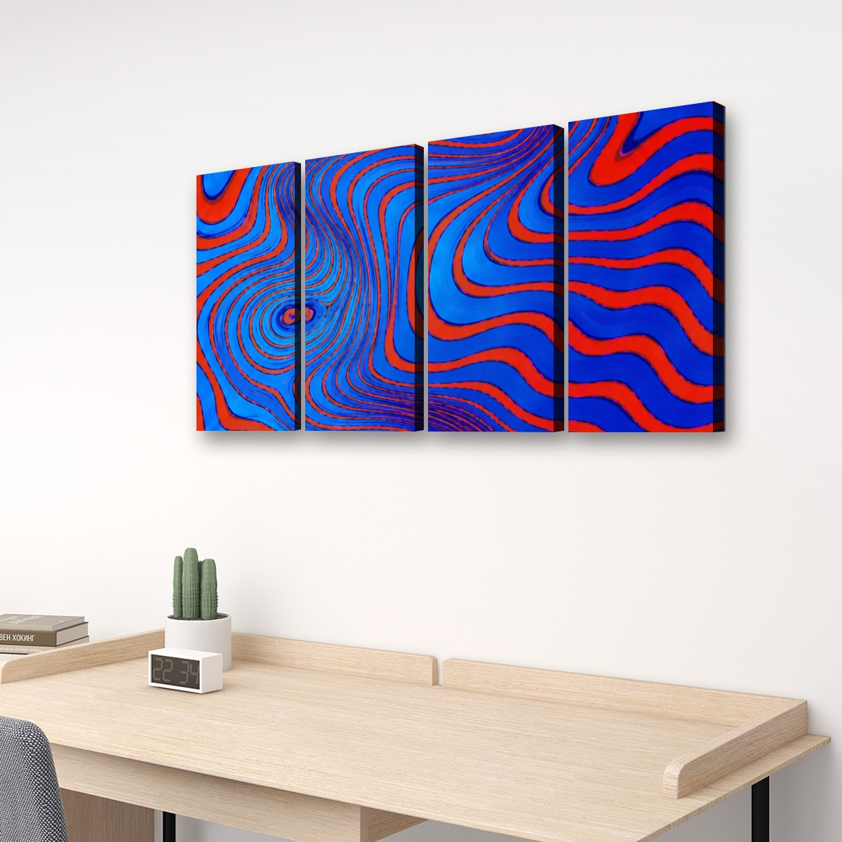 4 Panels Canvas Prints Wall Art Damascus
