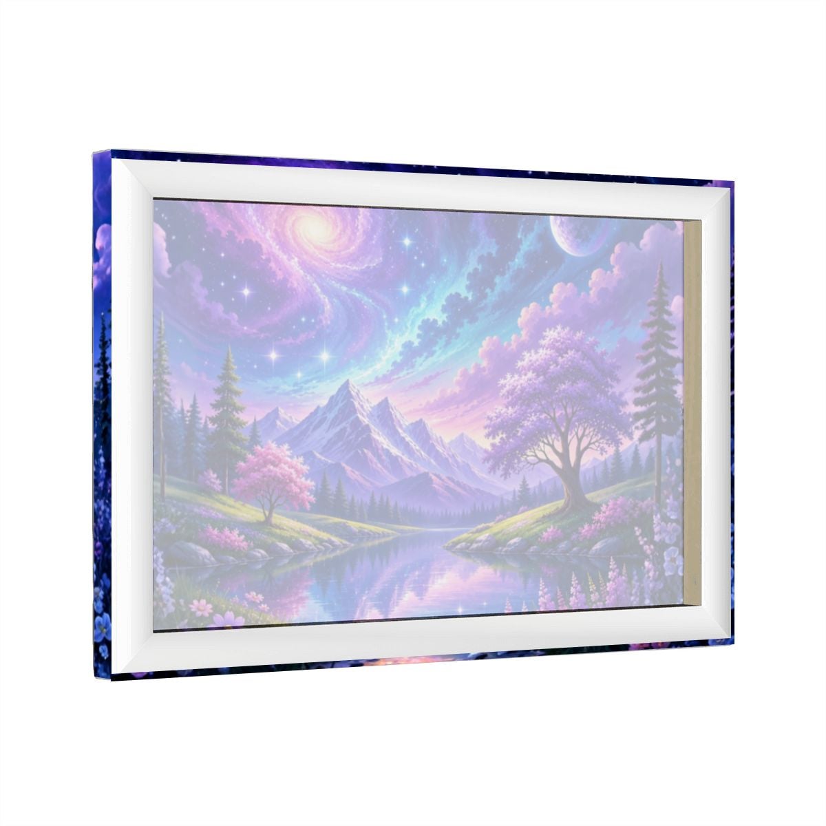 Framed Canvas Painting (Made in USA) Ethereal Night