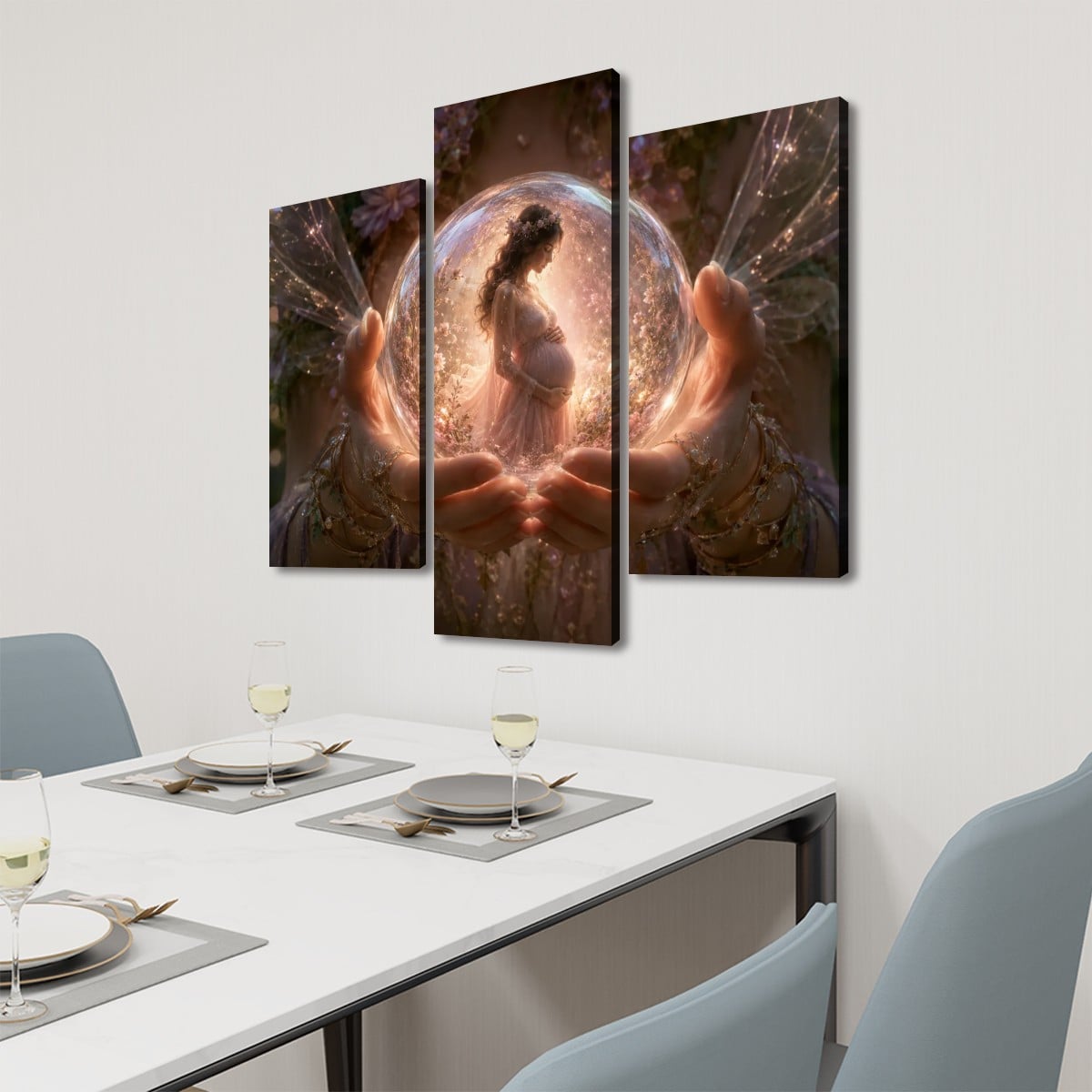 3 Panels Canvas Prints Wall Art Mother