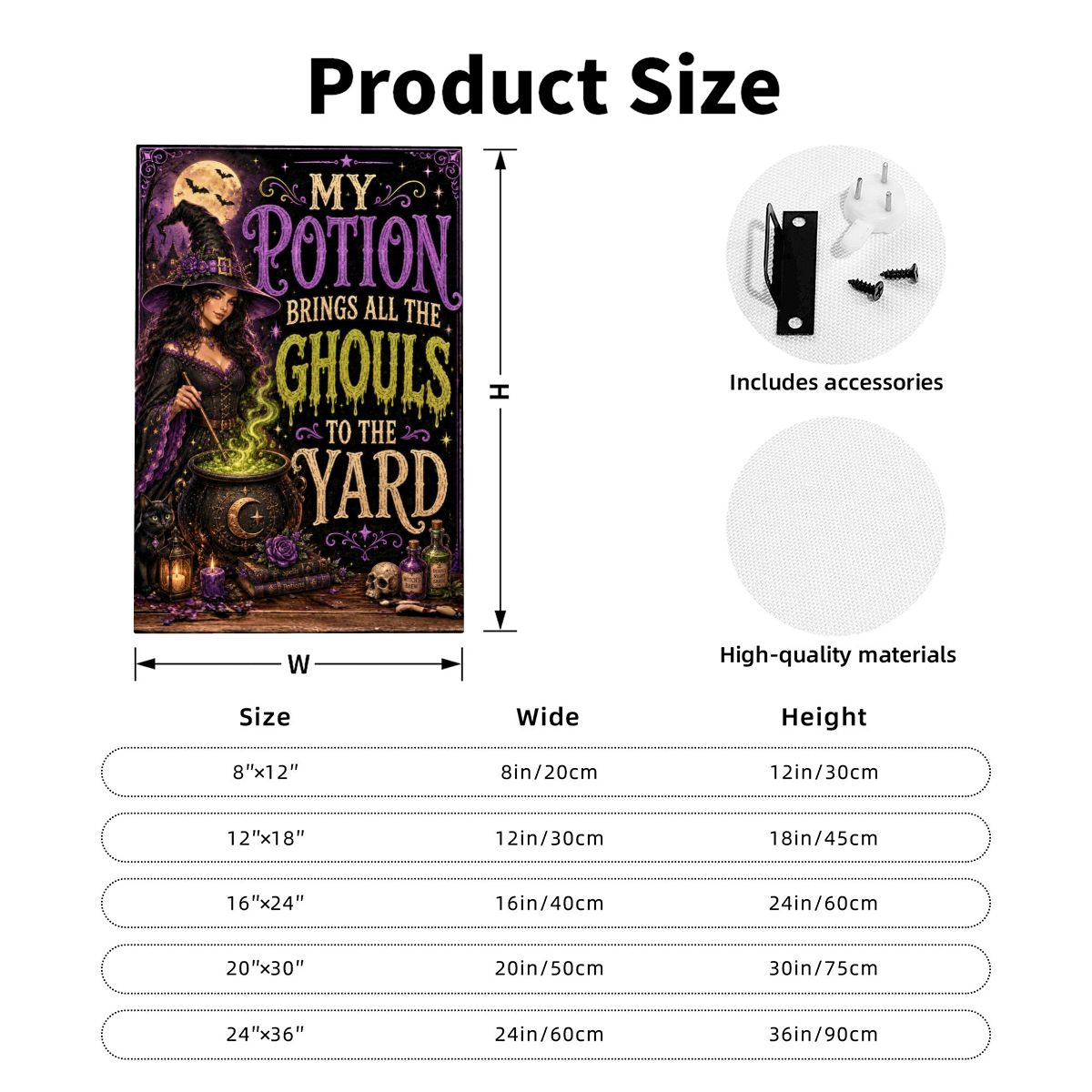 Framed Canvas Painting My Potion (Made in USA)