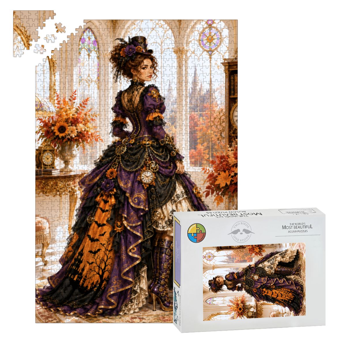 Wooden Jigsaw Puzzles 1000 pcs Halloween Steampunk Victorian Woman
