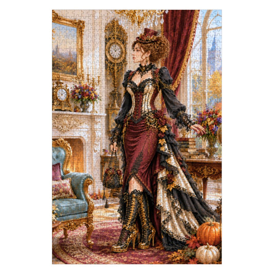 Wooden Jigsaw Puzzles 1000 pcs Fall Steampunk Victorian Woman