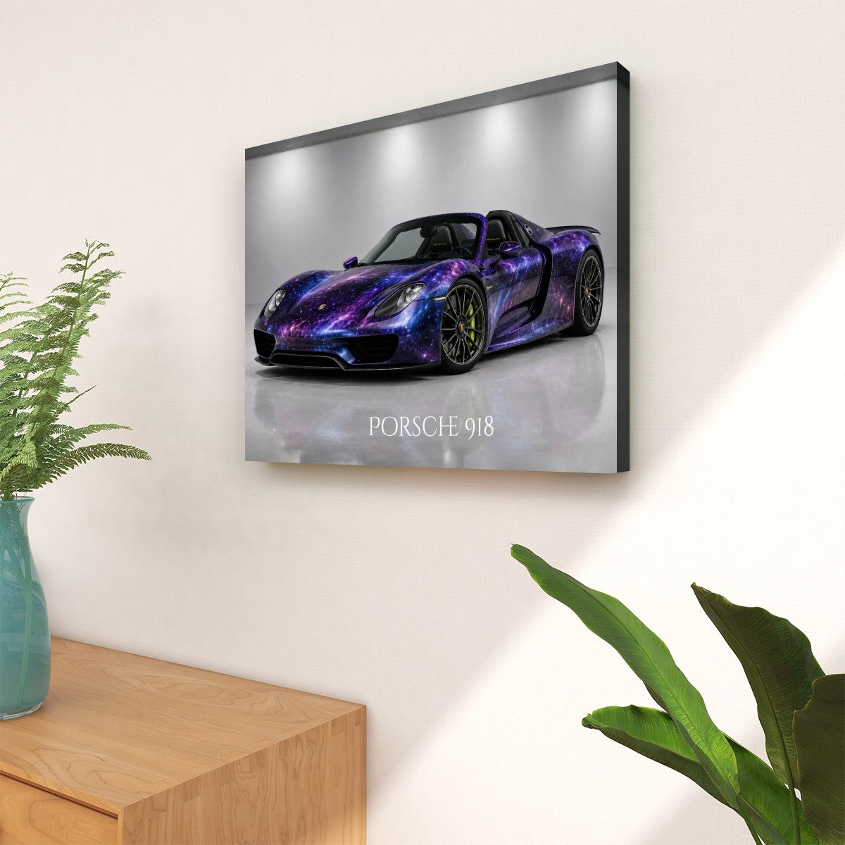 Canvas Prints Wall Art Porsche 918 Purple Pearlescent