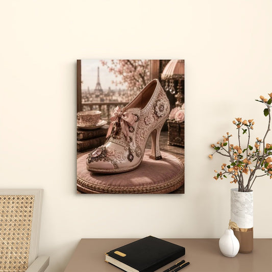 Canvas Prints Wall Art  Steampunk Heel Pale Pink