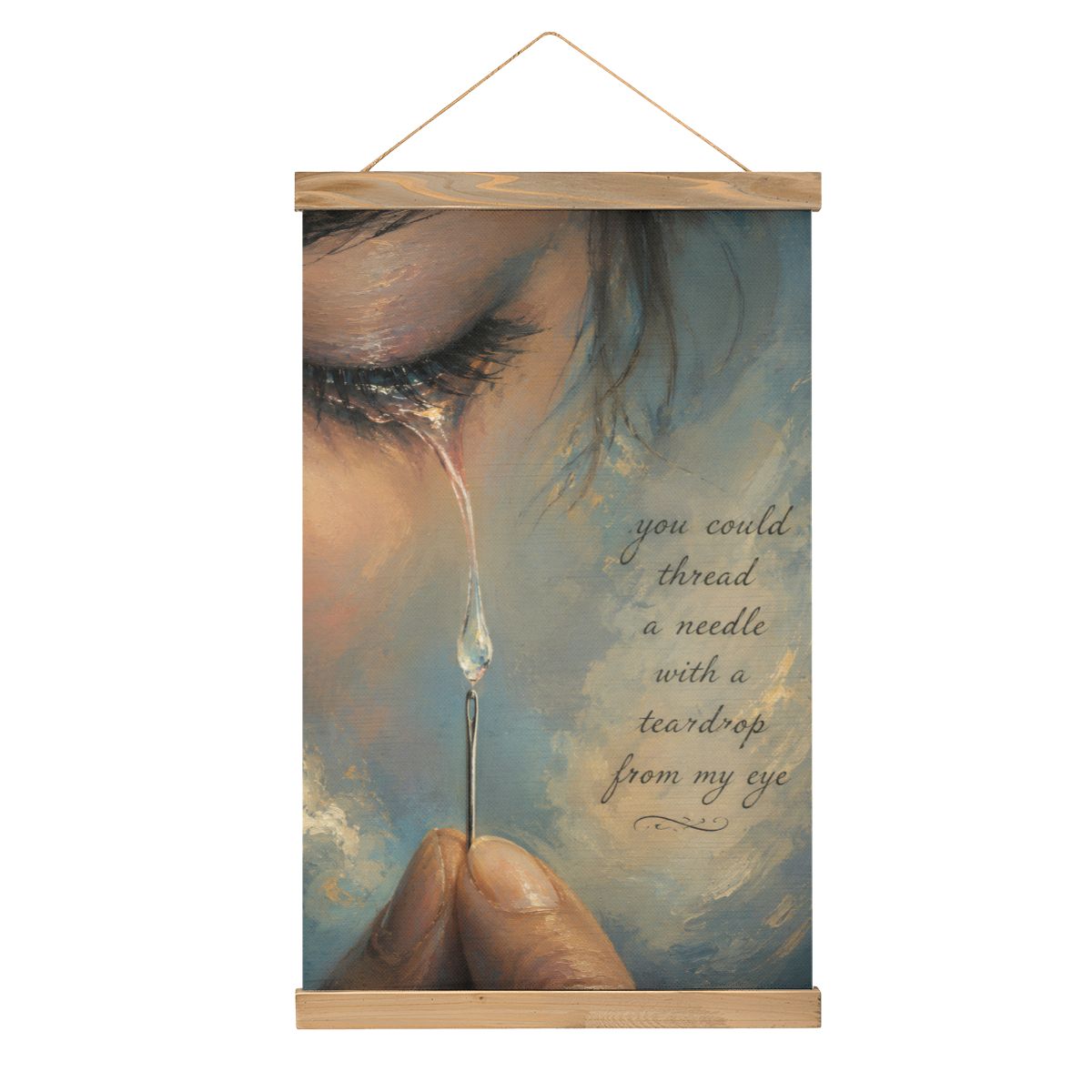 Linen Canvas Wall Art Teardrop