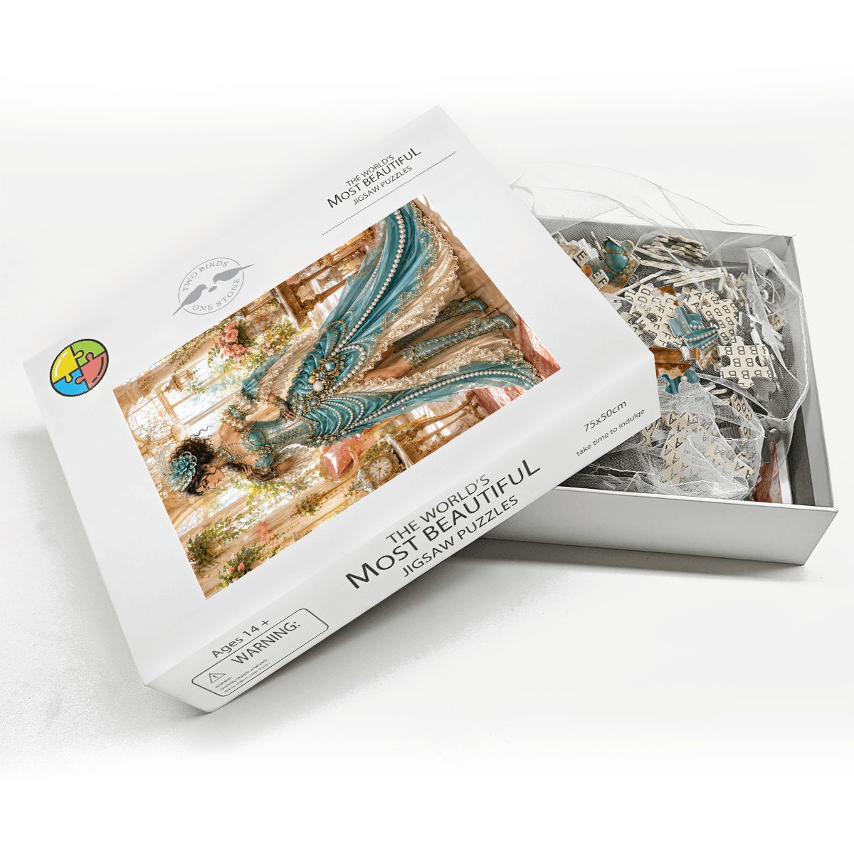 Wooden Jigsaw Puzzles 1000 pcs Steampunk Victorian Woman Aqua