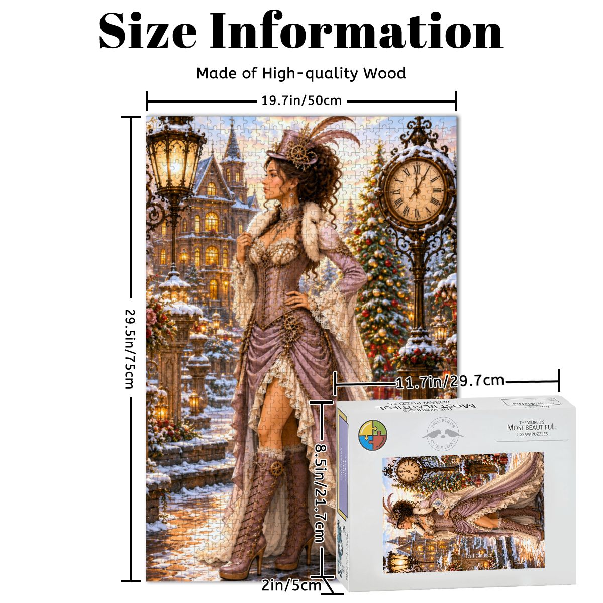 Wooden Jigsaw Puzzles 1000 pcs Steampunk Victorian Woman Lavender