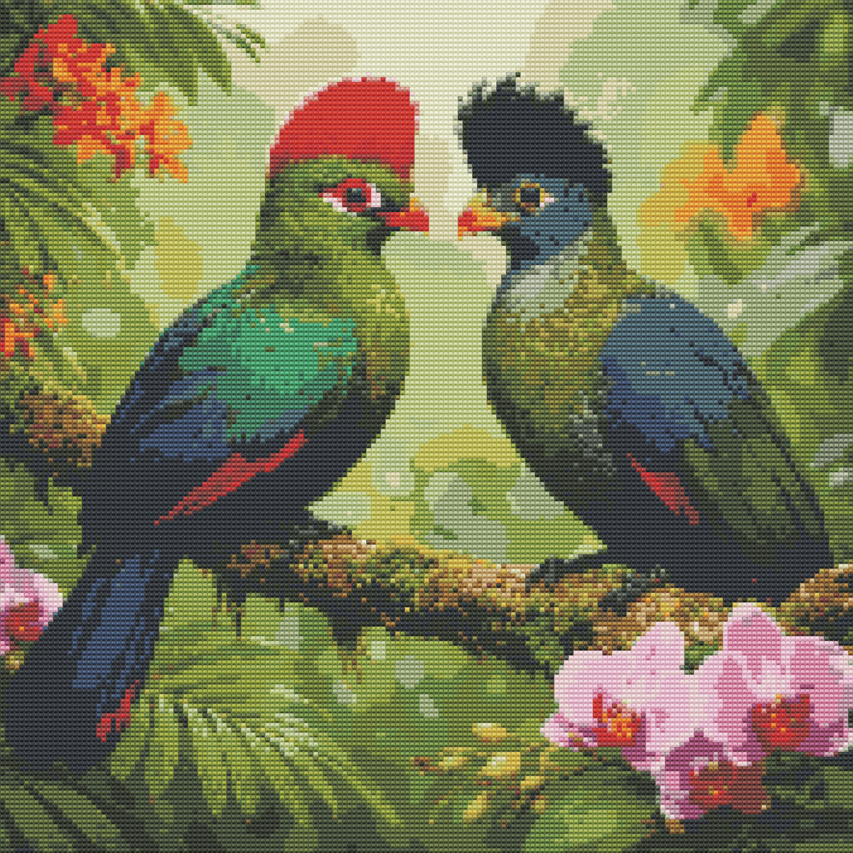 Diamond Painting Kit 20"x20" Turaco (Round Drills)