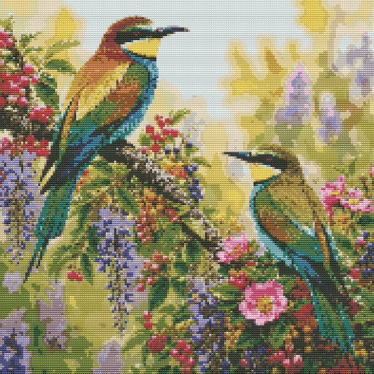 Diamond Painting Kit 20"x20" European Beeater Bird (Round)