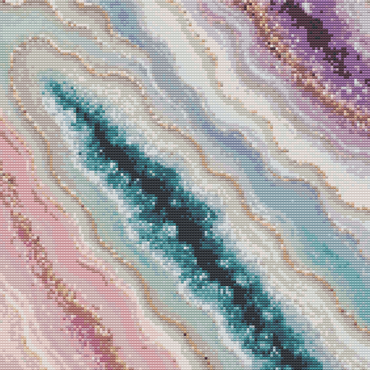 Geode Pink and Teal